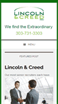 Mobile Screenshot of lincolncreed.com